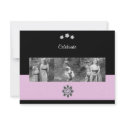 Pink Diamond Embellished Party Invitation