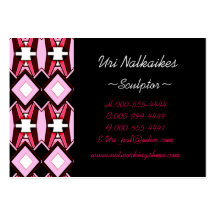 pink diamonds business card template