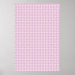 Pink diamonds print