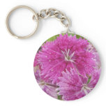 Pink Dianthus Keychain