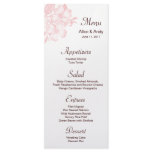 Pink Dogwood Flower Menu Card rack cards