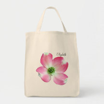 Pink Dogwood Personalised Tote Bag