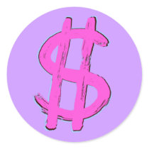 Pink Dollar Sign