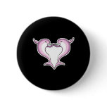 pink dolphin heart buttons