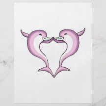 pink dolphin heart flyers