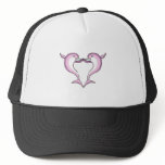 pink dolphin heart hats