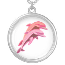 Pink Dolphin Necklace
