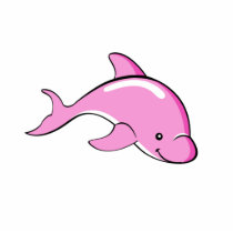 Pink Dolphin Photo Sculpture
