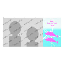 Pink Dolphins. Photo Greeting Card
