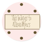 Pink Dots Gift Sticker (Customisable)