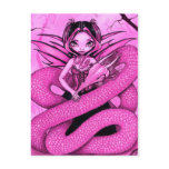 "Pink Dragon Fairy" Postcard