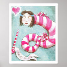 Pink Dragon Girl Posters