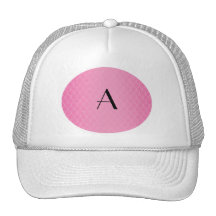 Pink dragon scales monogram hats