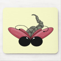 Pink Dragonfly Mousepads