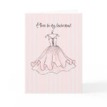 pink dress bridesmaid cards