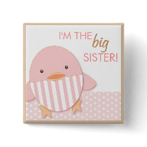 Pink Ducky Proud Big Sister Pin