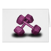 Pink Dumbbells Merchandise Card