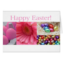 Pink Easter Collage Cards