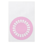 Pink Elegant Round Design. Art Deco Style. Flyers