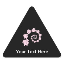 Pink elephant spiral. sticker