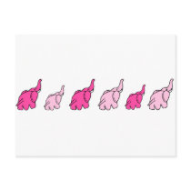 Pink Elephants Post Cards