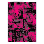 Pink Emo Abstract cards
