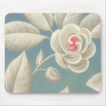 Pink Eye Rose Vintage Wallpaper Mouse Pad