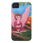 Pink fairy with orange mushroom case-mate iphone 4 case