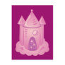 Pink Fairytale Castle Post Card