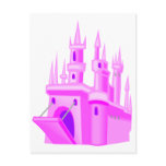 Pink Fairytale Wedding Castle postcards
