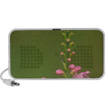 Pink False Dragonhead Flower Laptop Speakers