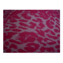 Pink Fantasy Leopard Postcard