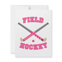 Pink Field Hockey Logo