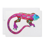 Pink Fiesta Lizard invitations