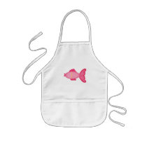 Pink fish Apron