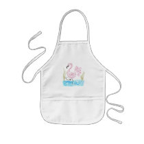 Pink Flamingo 13 Apron