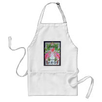 Pink Flamingo Bar & Grill Beach Drink Theme Aprons