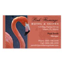 Pink Flamingo Business Card