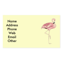Pink Flamingo Business Cards