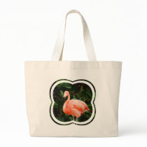 Pink Flamingo  Canvas Tote Bag
