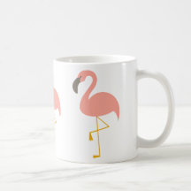 Pink Flamingo Cup Mugs