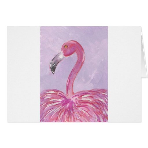 Pink Flamingo Greeting Card
