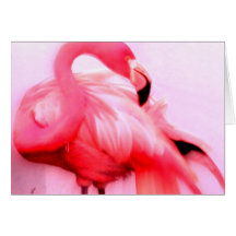 Pink Flamingo Greeting Card