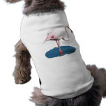 Pink Flamingo in Blue Pool of Water pet clothing