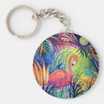 Pink Flamingo Keychains