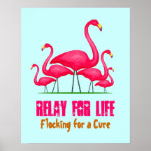 Pink Flamingo Lingo Poster