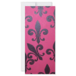 Pink fleur de lis painting rack cards