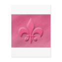 Pink Fleur-de-lis postcards