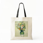 Pink Fleurs dans un Vase Vert, Paul Cezanne flower bags