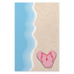 Pink Flip Flops on the Beach Stationery